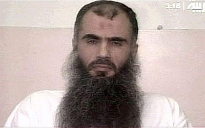 Abu Qatada (photo credit: AP/H.M. Prison Service, file)