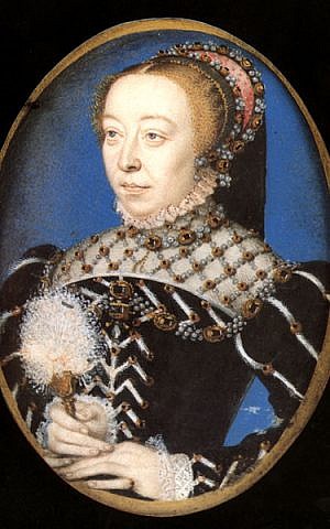 Catherine de medici (photo credit: François Clouet, Wikimedia Commons)