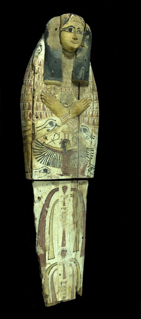 This Egyptian sarcophagus was cut in half to facilitate smuggling (photo credit: Courtesy Israel Antiquities Authority) This Egyptian sarcophagus was cut in half to facilitate smuggling (photo credit: Courtesy Israel Antiquities Authority)