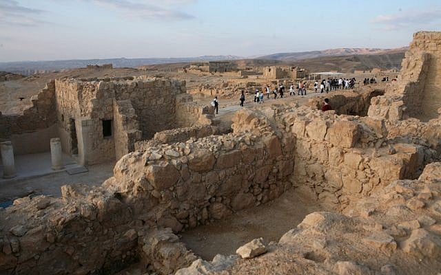 A view of the excavations at Masada (photo credit: Yossi Zamir/Flash90)