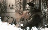 Reproduction of Adolf Hitler from the archive of Israeli Nazi hunter Tuviah Friedman (photo credit: Roni Schutzer/Flash90)