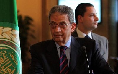 Amr Moussa (photo credit: Wissam Nassar/Flash90)