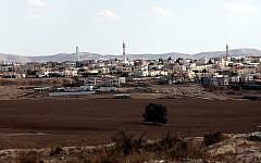 Illustrative: The Bedouin town of Rahat in the northern Negev. (Yossi Zamir/Flash90)