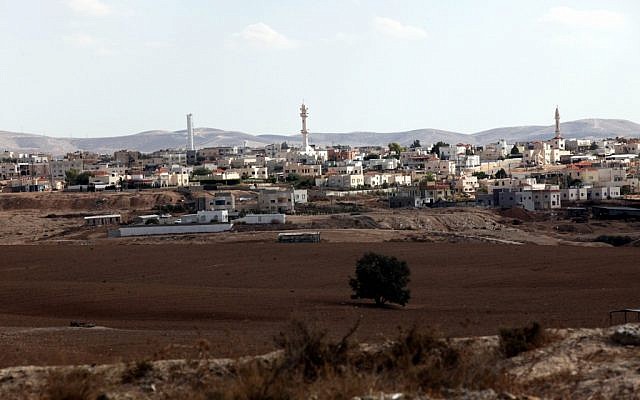 Illustrative: The Bedouin town of Rahat in the northern Negev. (Yossi Zamir/Flash90)