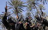 Islamic Jihad members in Gaza (photo credit: Abed Rahim Khatib/Flash90)