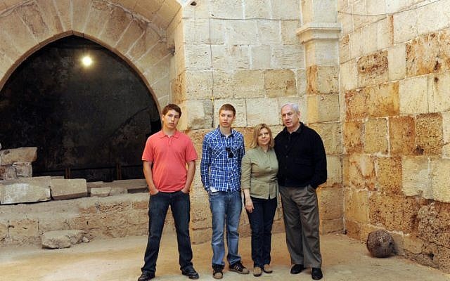The Netanyahu family touring Acre last Passover, Yair is second from left (photo credit: Avi Ohayon/Flash90) The Netanyahu family touring Acre last Passover, Yair is second from left (photo credit: Avi Ohayon/Flash90)