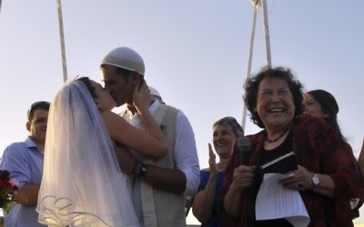 A Reform wedding in Tel Aviv, not recognized by the rabbinate (photo credit: Serge Attal) A Reform wedding in Tel Aviv, not recognized by the rabbinate (photo credit: Serge Attal)