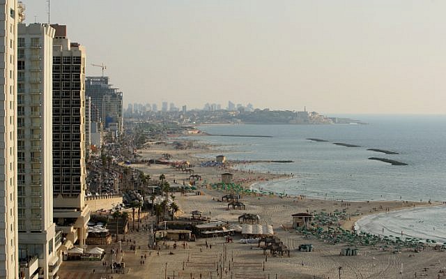A view of the Tel Aviv beach and boardwalk (photo credit: Moshe Shai/Flash90) A view of the Tel Aviv beach and boardwalk (photo credit: Moshe Shai/Flash90)