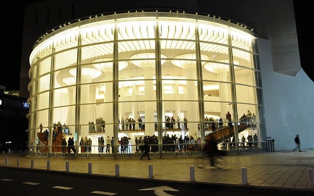 The revamped Habimah in Tel Aviv, pictured in November 2011. (photo credit: Yosef Zeliger/Flash90
