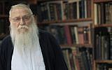 Rabbi Chaim Meir Druckman (Tsafrir Abayov/Flash90)