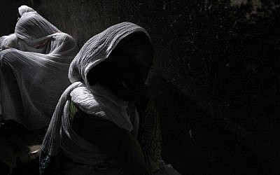 Ethiopian women in Jerusalem 's Old City in April (photo credit: Kobi Gideon/Flash90)