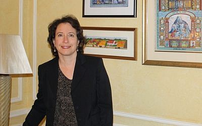 Artist Lori Loebelsohn paints what she call 'life-cycle portraits.' (photo credit: Courtesy of Lori Loebelsohn/JTA)