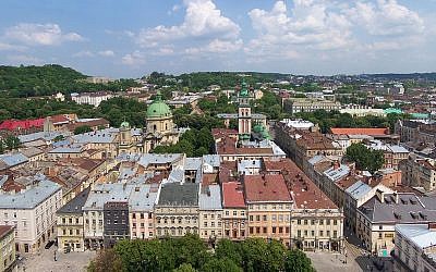 The historic district of L'viv (photo credit: CC-BY Jan Mehlich/Wikipedia)