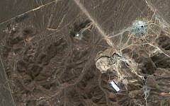 A satellite image of Iran's Fordo uranium enrichment facility. (AP/DigitalGlobe)