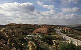 A view of the Bruchin settlement. (photo credit: Ariel Schalit, File/AP)