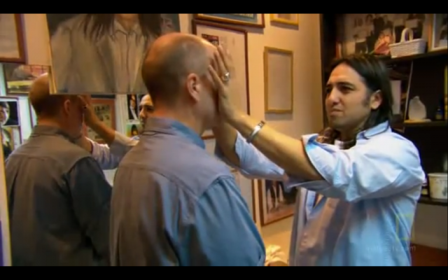 Image capture of Oren Zarif (right) from a National Geographic video on YouTube.
