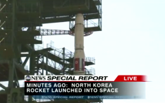 Illustrative photo of a North Korean rocket (photo credit: screen capture, YouTube)
