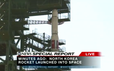 Illustrative photo of a North Korean rocket (photo credit: screen capture, YouTube)