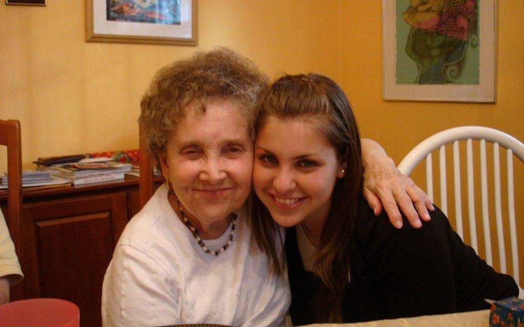 Marion Achtentuch, 83, with her granddaughter, Shira Sheps, 25. (photo credit: Shira Sheps/JTA)