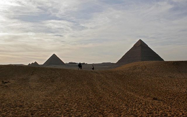 The Giza pyramids near Cairo. (Melanie Fidler/Flash90)