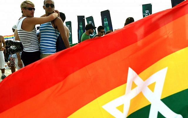 Gay Pride parades, like this one in Tel Aviv in 2010, are not something you'll see in Egypt, Jordan or Gaza (photo credit: Omer Messinger/Flash90)