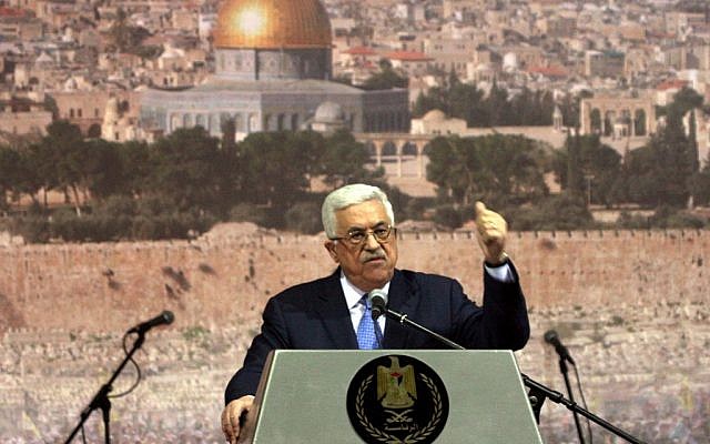 Palestinian leader Mahmoud Abbas speaking in Ramallah last year. (photo credit: Issam Rimawi/Flash90) Palestinian leader Mahmoud Abbas speaking in Ramallah last year. (photo credit: Issam Rimawi/Flash90)