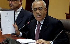 Palestinian Authority Prime Minister Salam Fayyad at a press conference in 2009 (photo credit: Issam Rimawi/Flash90)