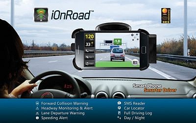 iOnRoad in action (Photo credit: Courtesy)