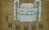 An Iranian Holocaust cartoon (photo credit: Channel 2 screen capture)