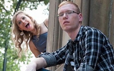 Shauli Grossman, 24, pictured with his girlfriend, is a participant in the new reality show 'Unchosen Ones,' about Hassidic Jews that leave the fold. (Photo courtesy of No Regrets Entertainment, Noah Scheinmann)