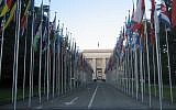 The United Nations building in Geneva (photo credit: CC BY cometstarmoon/flickr)