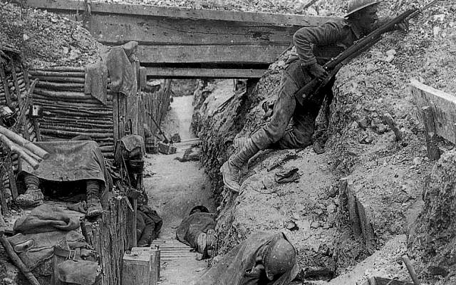 The Cheshire Regiment trench during World War I (photo credit: Wikimedia Commons)