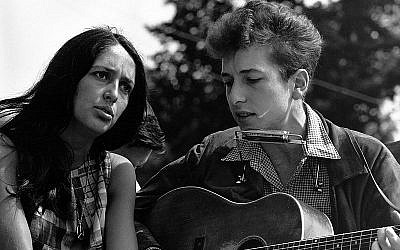Bob Dylan and Joan Baez at the March on Civil Rights rally in 1963. (US State Department via Wikimedia Commons)
