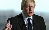 London Mayor-elect Boris Johnson in 2008. (photo credit: AP/Akira Suemori, File)