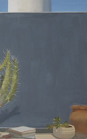 Cactus, 2012, oil on canvas, 17.5 in. x 17.5 in. (Courtesy Abraham Storer)