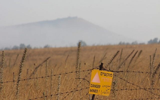 Illustrative photo of a minefield in northern Israel (photo credit: Yossi Zamir/Flash90)