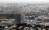 Tel Aviv's Kiryat Atidim tech hub. (Yossi Zamir/Flash90)