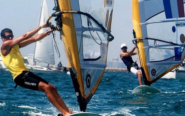 Israeli windsurfer Shahar Zubari (photo credit: Marko/Flash90/File)