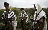 Illustrative photo of soldiers from Nahal Haredi, an ultra-Orthodox battalion in the Israel Defense Forces (Abir Sultan/Flash90, File)