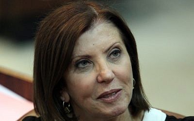 Meretz leader Zahava Gal-on (photo credit: Abir Sultan/Flash90/File)