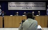 A meeting of the Turkel Committee, established to investigate IDF conduct during the 2010 Gaza flotilla, in April 2011 (photo credit: by Kobi Gideon / Flash90)