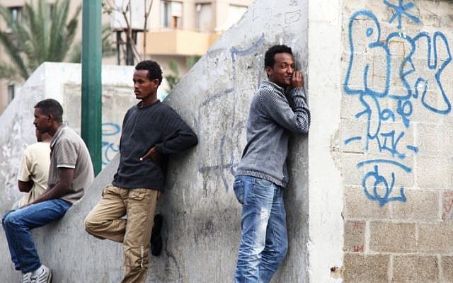 Illustrative photo of Sudanese and Eritrean refugees (Nicky Kelvin/Flash90) Illustrative photo of Sudanese and Eritrean refugees (Nicky Kelvin/Flash90)