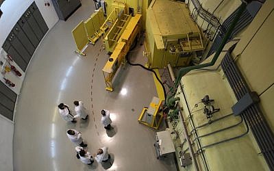 View of the Israeli nuclear reactor located in the Sorek valley in the Judean hills.(photo credit:  Yaakov Naumi/Flash90)