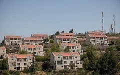 The Ulpana outpost, adjacent to the Beit El settlement (Noam Moskowitz/Flash90)