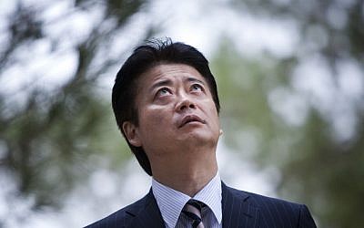 Koichiro Gemba during his visit in Jerusalem on Wednesday (photo credit: Yonatan Sindel/Flash90)