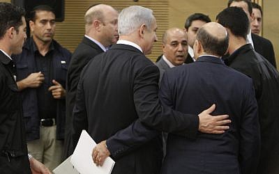 The Hebrew press is slowly lettiing go of the gripping story of political unity that rocked the nation and dominated headlines all week (photo credit: Miriam Alster/Flash90)
