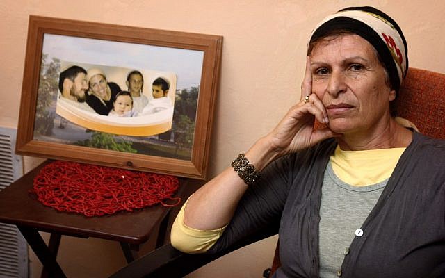Tali Ben Yishai, mother of Ruth Fogel. Ruth was murdered together with her husband and three children last year in the  settlement of Itamar (photo credit: Miriam Alster/Flash90)