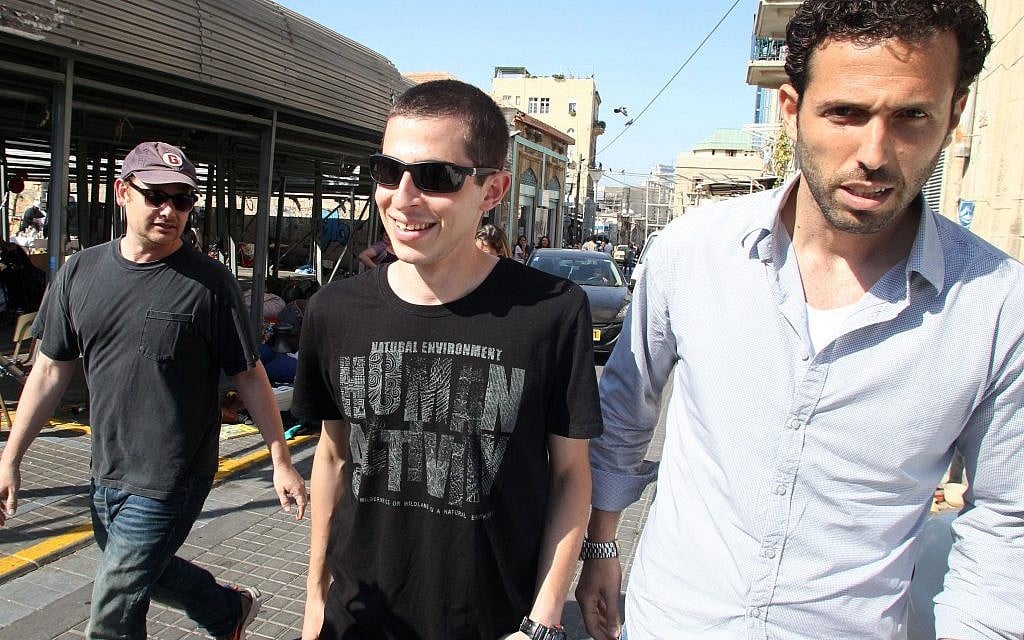 Shalit arriving at the set of Homeland in Tel Aviv (photo credit: Meir Partush/Flash 90) Shalit arriving at the set of Homeland in Tel Aviv (photo credit: Meir Partush/Flash 90)