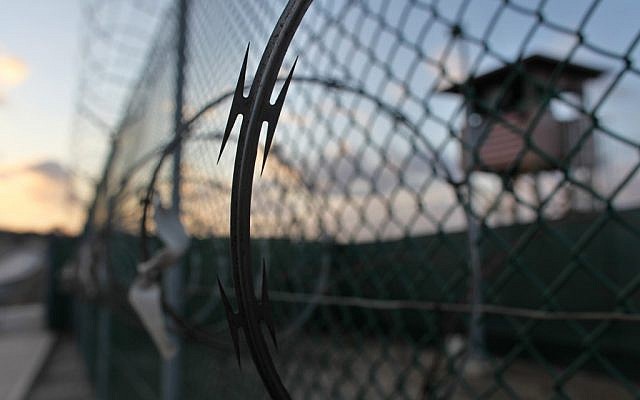 Guantanamo detention facility (photo credit: AP/Brennan Linsley)