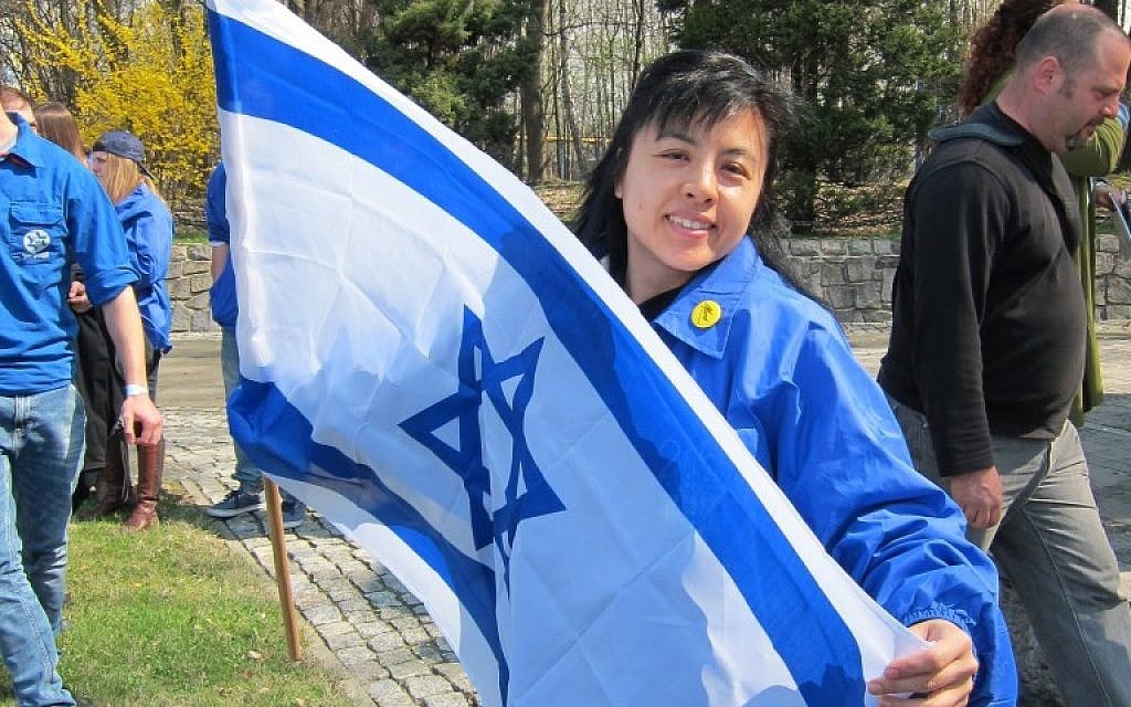 Hong Kong Protestant Linda Cheung on March of the Living. (photo credit: Courtesy) Hong Kong Protestant Linda Cheung on March of the Living. (photo credit: Courtesy)